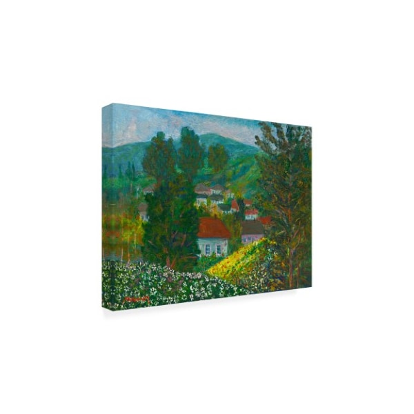 Manor Shadian 'Flowers In The Vale' Canvas Art,14x19